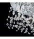 15 Light Extra Large Glass Bubbles Semi Flush Ceiling Pendant Chrome, G9 - 2
