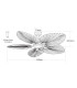 Auralis Ceiling Fan Brown - Natural Palm Leaf Blades-4