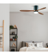 Calypso Ceiling Fan Black Matt - Cherry Wood Blades LED 3000-4000-6000K-2