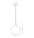 Polis Dome Pendant Ceiling Light Ink Blue - Antique Brass 1xE27-3