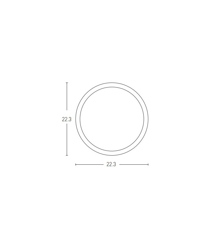Azura Black Led Panel 3000K 20W 24V Sandy Black LED 3000K-5