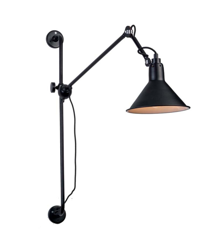 Pyrgos Dome Wall Lamp Black Matt - White 1xE27-1