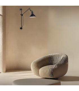 Pyrgos Dome Wall Lamp Black Matt - White 1xE27-2