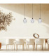 Polis Bar Pendant Ceiling Light Clear Glass - Antique Brass 3xE27-2