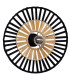 Silikou 40cm Semi Flush Ceiling Light Black - Natural Bamboo 1xE27-1