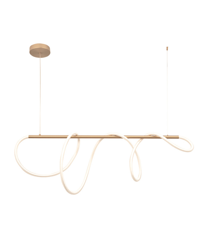Skopje Bar Pendant Ceiling Light Gold Matt LED 3000K-1