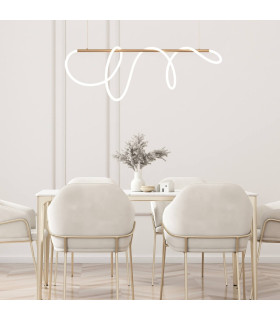 Skopje Bar Pendant Ceiling Light Gold Matt LED 3000K-2