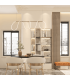 Skopje Bar Pendant Ceiling Light Gold Matt LED 3000K-3