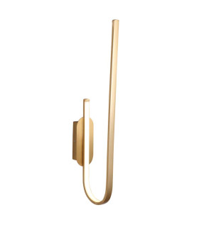 Evosmos Integrated Led Wall Lamp Gold Matt LED 3000K Dimmable-1