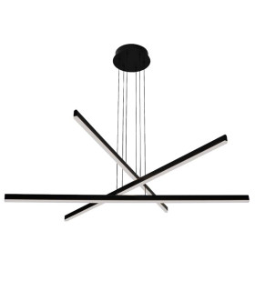 Apollona Pendant Ceiling Light Black Matt LED 3000K Dimmable-1
