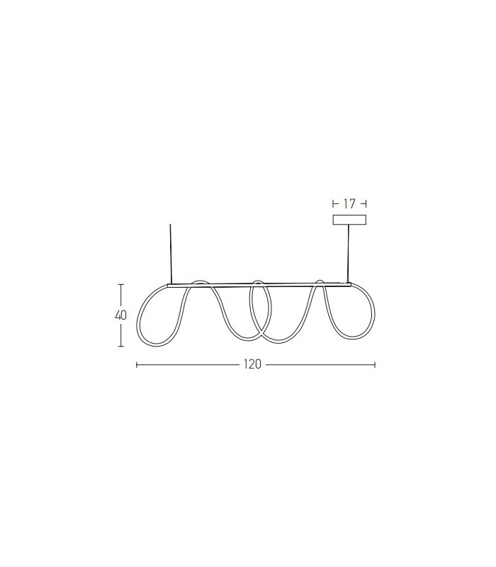 Skopje Bar Pendant Ceiling Light Gold Matt LED 3000K-5
