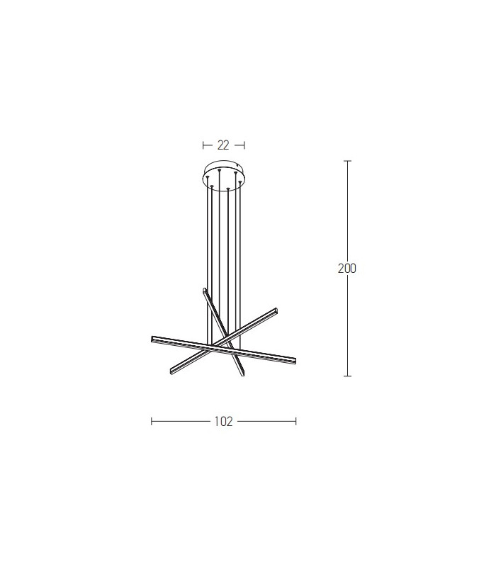 Apollona Pendant Ceiling Light Black Matt LED 3000K Dimmable-2
