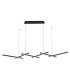 Apollona 163cm Pendant Ceiling Light Black Matt LED 3000K Dimmable-1