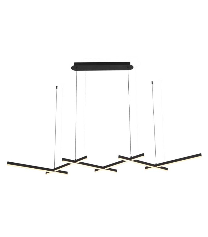 Apollona 163cm Pendant Ceiling Light Black Matt LED 3000K Dimmable-1