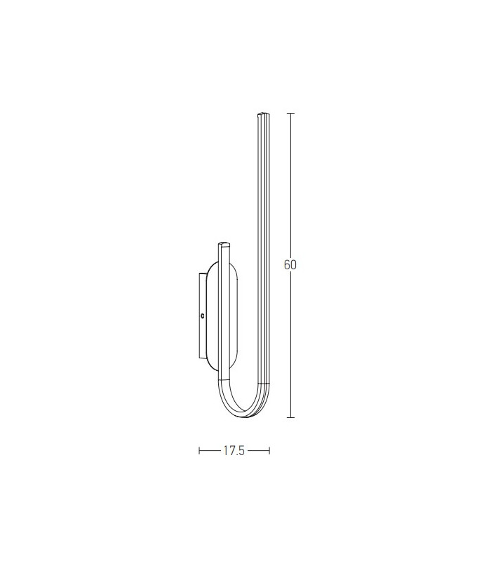 Evosmos Integrated Led Wall Lamp Gold Matt LED 3000K Dimmable-4