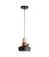 Ialysos Dome Pendant Ceiling Light Black Matt 1xE27-1