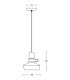 Ialysos Dome Pendant Ceiling Light Black Matt 1xE27-2