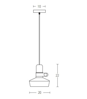 Ialysos Dome Pendant Ceiling Light White Matt 1xE27-2