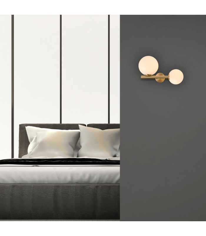 Idalium Globe Wall Lights Gold Matt 1xE14 / 1xG9-3