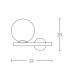 Idalium Globe Wall Lights Gold Matt 1xE14-2