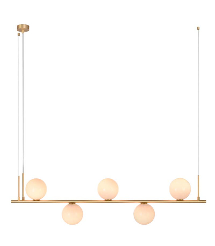 Idalium Bar Pendant Ceiling Light Gold Matt 5xE14-1