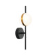 Globo Globe Wall Lights Black Matt - Cold Matt LED 3000K-1