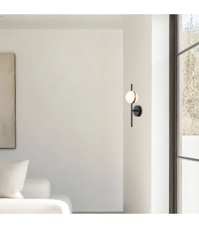 Globo Globe Wall Lights Black Matt - Cold Matt LED 3000K-2