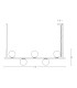 Idalium Bar Pendant Ceiling Light Gold Matt 5xE14-4