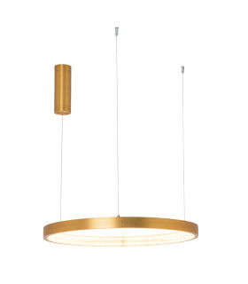 Latsia 60cm Pendant Ceiling Light Antique Gold Brass LED 3000K Dimmable 34W-1