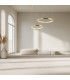 Latsia 60cm Pendant Ceiling Light Antique Gold Brass LED 3000K Dimmable 34W-2