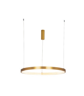 Latsia 80cm Pendant Ceiling Light Antique Gold Brass LED 3000K Dimmable 53W-1