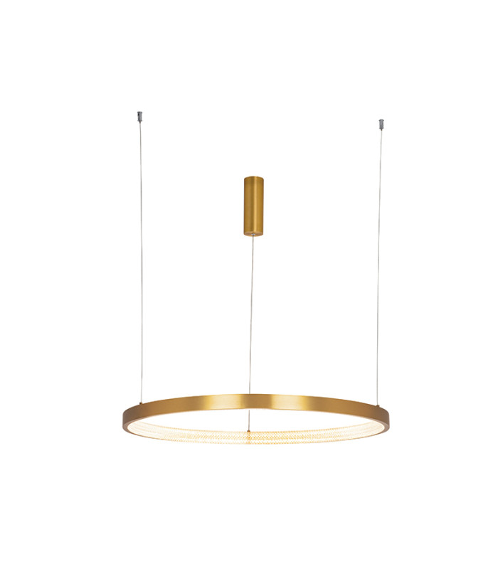 Latsia 80cm Pendant Ceiling Light Antique Gold Brass LED 3000K Dimmable 53W-1