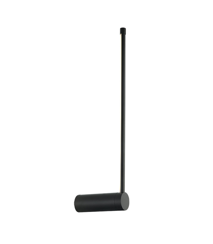 Struga 60cm Integrated Led Wall Lamp Black Matt LED 3000K 12W-1