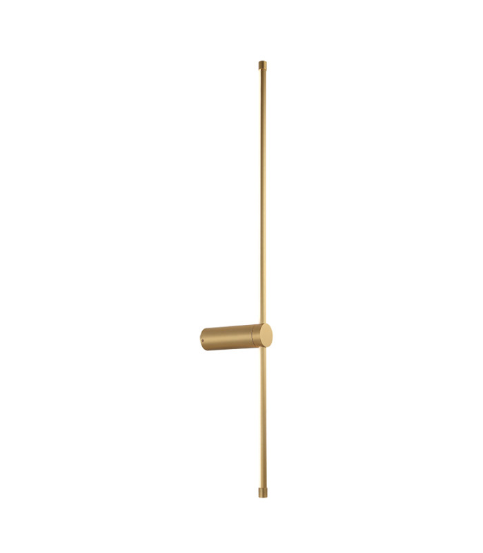 Struga 100cm Integrated Led Wall Lamp Gold Matt LED 3000K 20W-1