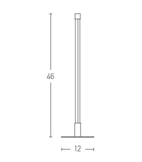 Struga Integrated Led Table Lamp Black Matt LED 3000K-2