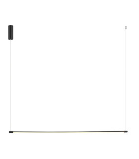 Struga Bar Pendant Ceiling Light Black Matt LED 3000K-1