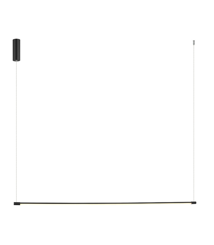 Struga Bar Pendant Ceiling Light Black Matt LED 3000K-1