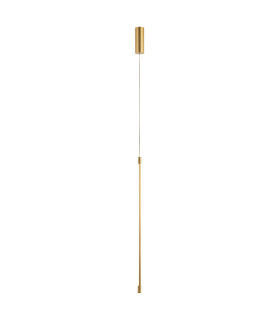 Struga Slim Pendant Ceiling Light Gold Matt LED 3000K-1