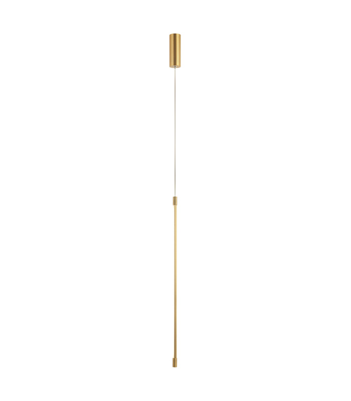 Struga Slim Pendant Ceiling Light Gold Matt LED 3000K-1