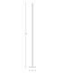Struga Led Integrated Floor Lamp Black Matt LED 3000K-6