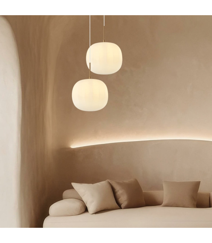 Halon Globe Pendant Ceiling Light Gold Matt 1xE27 - Driver Not Included-2