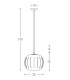 Halon Globe Pendant Ceiling Light Gold Matt 1xE27 - Driver Not Included-4