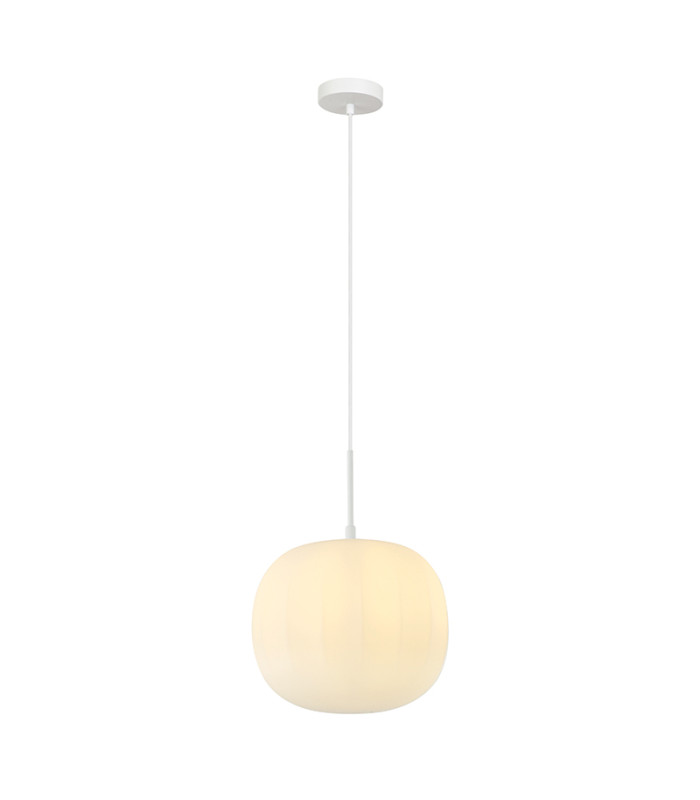 Halon Globe Pendant Ceiling Light White Matt 1xE27 - Driver Not Included-1