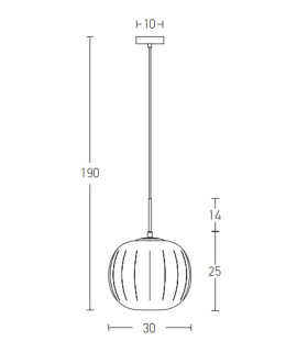 Halon Globe Pendant Ceiling Light White Matt 1xE27 - Driver Not Included-2