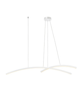 Templos Bar Pendant Ceiling Light White Matt LED 3000K Dimmable-1