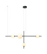 Tetovo Bar Pendant Ceiling Light Black Matt LED 3000K Dimmable-1