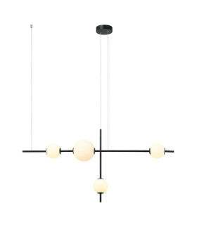Tetovo Bar Pendant Ceiling Light Black Matt LED 3000K Dimmable-1
