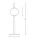 Tetovo Globe Table Lamp Black Matt LED 3000K-2