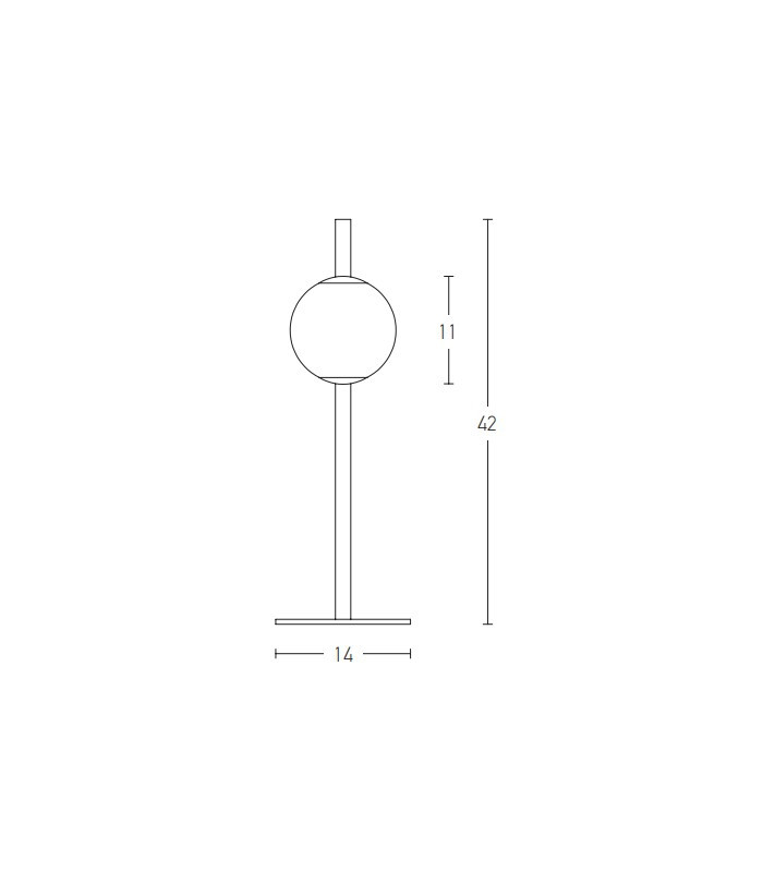 Tetovo Globe Table Lamp Black Matt LED 3000K-2
