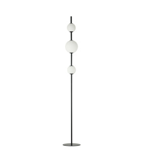 Tetovo Glass Floor Lamp Black Matt LED 3000K-1